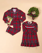 Load image into Gallery viewer, Goldie Locks Gown - Society Prep Plaid w/ Worth Ave White