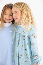 Load image into Gallery viewer, Kennedy Colorblock Jumper - Sarasota Sky & Old Greenwich Green - Heavy Knit