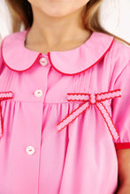 Load image into Gallery viewer, Tabitha's Teacher's Pet Dress - Hamptons Hot Pink w/ Richmond Red - Bows