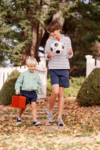 Load image into Gallery viewer, Hayword Half-Zip - Worth Ave White w/ Nantucket Navy Stripe & Red