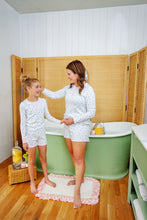 Load image into Gallery viewer, Sara Jane's Long Sleeve Short Set - Dunwoody Daisy w/ Palm Beach Pink - Pointelle