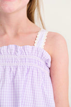 Load image into Gallery viewer, Lainey's Little Dress - Lauderdale Lavender Gingham - Woven