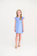 Load image into Gallery viewer, Ellen's Eyelet Dress - Barbados Blue