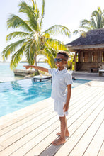 Load image into Gallery viewer, Shaefer Shorts - Beale Street Blue w/ Worth Ave White - Terrycloth