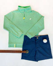Load image into Gallery viewer, Prepletic Hayword Half Zip - Gibson Island Green Stripe - Performance