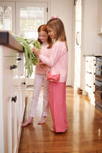 Load image into Gallery viewer, Cassidy Comfy Crewneck Puff Sleeve - Palm Beach Pink w/ Romany Rose Bow