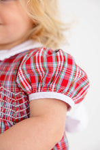 Load image into Gallery viewer, Dollie Mae Bubble - Woodspoint Plaid w/ Worth Ave White Smocking