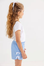 Load image into Gallery viewer, Cheryl Shorts - Sunrise Blvd Blue Mini Gingham - Ruffle