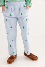 Load image into Gallery viewer, Critter Sheffield Pants - Buckhead Blue w/ Christmas Trees - Corduroy