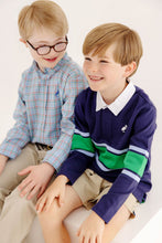 Load image into Gallery viewer, Dean's List Dress Shirt - Kensington Court Plaid w/ Barbados Blue