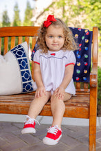 Load image into Gallery viewer, Blythe Bubble - White w/ Red & Navy - Megaphone - Heavy Knit