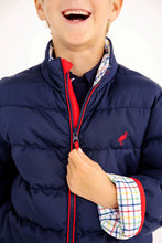 Load image into Gallery viewer, Cooper Coat - Nantucket Navy w/ Richmond Red