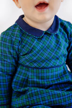 Load image into Gallery viewer, Bradford Romper - Woodlake Point Plaid w/ Navy - Long Sleeve
