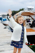 Load image into Gallery viewer, Carlyle Quilted Coat - Palmetto Pearl w/ Buckhead Blue