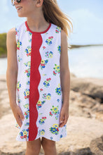Load image into Gallery viewer, Daisy Dress - Biltmore Blooms w/ Richmond Red