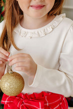 Load image into Gallery viewer, Reece Ruffle Top - Palmetto Pearl - Long Sleeve