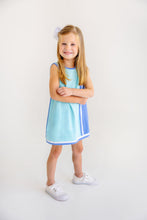 Load image into Gallery viewer, Daisy Dress - Belhaven Blue w/ Barbados Blue