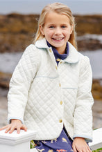 Load image into Gallery viewer, Carlyle Quilted Coat - Palmetto Pearl w/ Buckhead Blue