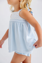 Load image into Gallery viewer, Idabelle Bloomer Set - Buckhead Blue w/ Worth Ave White - Pima