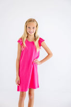 Load image into Gallery viewer, Ellen's Eyelet Dress - Palm Springs Punch