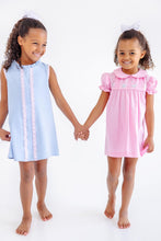 Load image into Gallery viewer, Holly Day Dress - Pier Party Pink - Flowers Embroidery