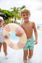 Load image into Gallery viewer, Tortola Swim Trunks - Gibson Island Green Gingham w/ Worth Ave White