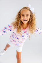 Load image into Gallery viewer, Cassidy Comfy Crewneck - In the Dog House w/ Romany Rose - Puff Sleeve
