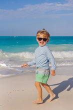 Load image into Gallery viewer, Country Club Colorblock Trunk - Sandy Springs Stone w/ Buckhead Blue & Grace Bay Green