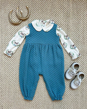 Load image into Gallery viewer, Maude's Peter Pan Collar Shirt - Highland Horses - Long Sleeve - Pima