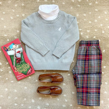 Load image into Gallery viewer, Isaac's Sweater - Grantley Grey w/ Worth Ave White