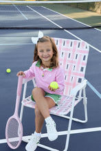 Load image into Gallery viewer, Prepletic® Hayword Half-Zip - Pier Party Pink Stripe w/ Gibson Island Green - Performance