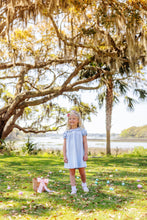 Load image into Gallery viewer, Holly Day Dress - Beale Street Blue - Bunny Embroidery - Pima