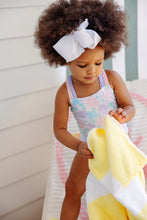 Load image into Gallery viewer, Seabrook Bathing Suit - Glastonbury Blooms w/ Lavender & Palm Pink