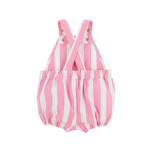Load image into Gallery viewer, Channing Choo Choo Bubble or Overalls - Hamptons Hot Pink Stripe