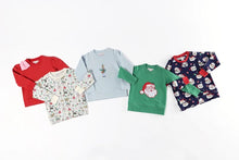 Load image into Gallery viewer, Cassidy Comfy Crewneck Puff Sleeve - Richmond Red w/ Pier Party Pink Bow