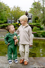 Load image into Gallery viewer, Hayword Half-Zip - Gray Bay Brown & Palmetto Pearl Stripe