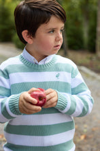 Load image into Gallery viewer, Isaac's Sweater - Old Greenwich Green Stripe
