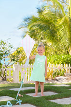 Load image into Gallery viewer, Eliza's Appliqué Dress - Grace Bay Green w/ White & Seafoam - Bow - Sleeveless