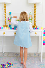 Load image into Gallery viewer, Blake Button Dress - Barrington Blue & Kiawah Kelly Green - Corduroy