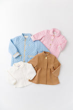 Load image into Gallery viewer, Carlyle Quilted Coat - Palm Beach Pink w/ Hamptons Hot Pink Microdot