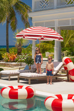 Load image into Gallery viewer, Stratford Scallop Swimsuit - Nantucket Navy w/ Red, Blue, Yellow