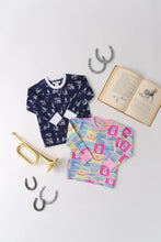 Load image into Gallery viewer, Cassidy Comfy Crewneck - Ten to Win w/ Worth Ave White - Derby