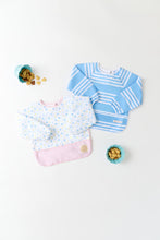 Load image into Gallery viewer, Biscuit Bib - Saddle Ridge Stripe (Sarasota Sky)