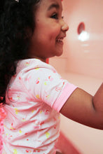Load image into Gallery viewer, Payton Pajama Shorts Set - Ice cream Daydream w/ Strawberry Pink