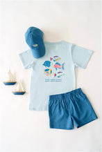 Load image into Gallery viewer, Sir Proper's T-Shirt - Buckhead Blue w/ Fish
