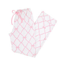 Load image into Gallery viewer, Let Me Lounge Pants - Belle Meade Bow w/ Pier Party Pink - Ladies'