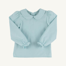 Load image into Gallery viewer, Maude's Peter Pan Collar Shirt - Old Greenwich Green - Long Sleeve - Broadcloth