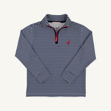 Load image into Gallery viewer, Prepletic® Hayword Half-Zip - Nantucket Navy Stripe w/ Red - Performance