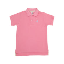 Load image into Gallery viewer, Prim & Proper Polo - Hamptons Hot Pink w/ Buckhead Blue Stork