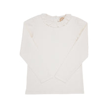 Load image into Gallery viewer, Reece Ruffle Top - Palmetto Pearl - Long Sleeve